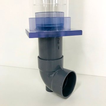 アクリル３重管キット（13Ａ×40Ａ×65Ａ）（600Ｈ水槽用）（透明）（エルボピストル）ガラス・アクリル水槽兼用画像