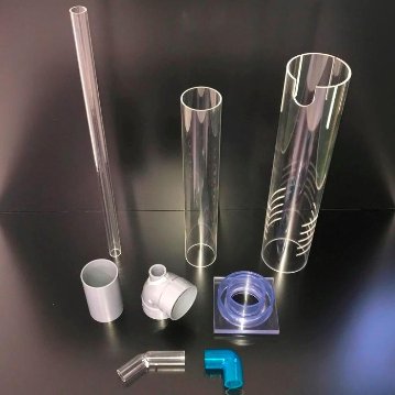 アクリル３重管キット（16Ａ×50Ａ×75Ａ）（450Ｈ水槽用）（透明）（エルボピストル）ガラス・アクリル水槽兼用画像