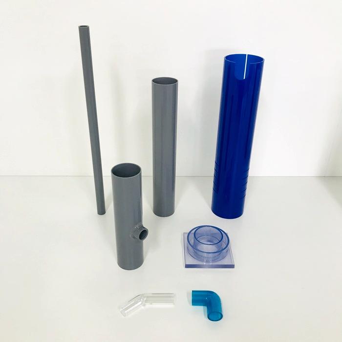 アクリル３重管キット（16Ａ×50Ａ×75Ａ）（450Ｈ水槽用）（青）（ストレートピストル）ガラス・アクリル水槽兼用画像
