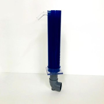 アクリル３重管キット（20Ａ×65Ａ×100Ａ）（450Ｈ水槽用）（青）（エルボピストル）ガラス・アクリル水槽兼用画像