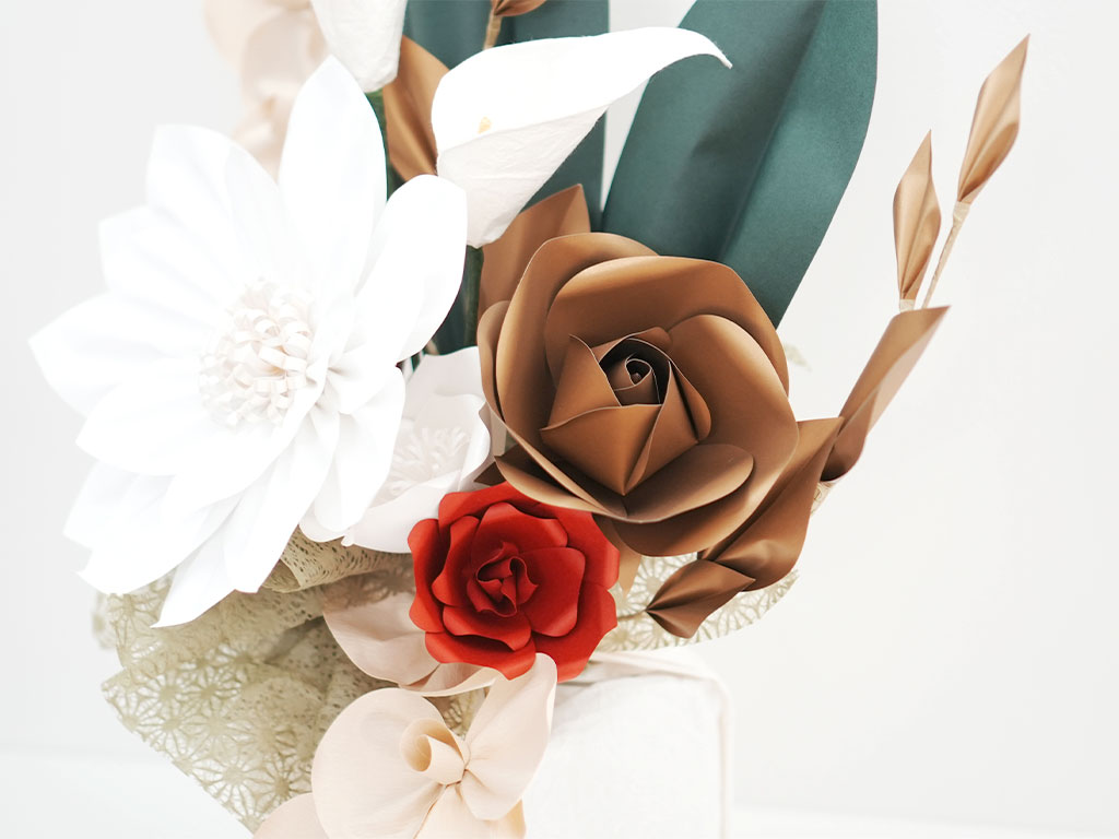 凛華 -RINKA-｜白の気品と調和のアレンジメントの画像