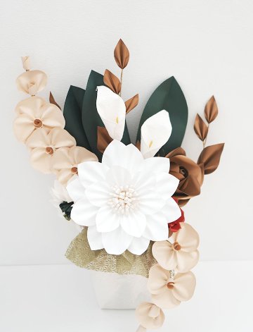 凛華 -RINKA-｜白の気品と調和のアレンジメントの画像