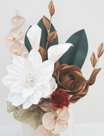 凛華 -RINKA-｜白の気品と調和のアレンジメントの画像