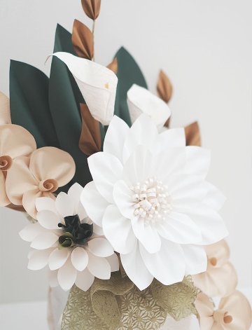 凛華 -RINKA-｜白の気品と調和のアレンジメントの画像