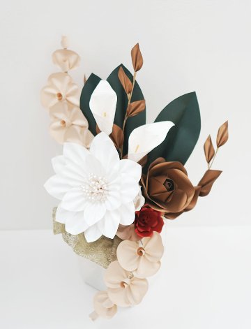 凛華 -RINKA-｜白の気品と調和のアレンジメントの画像