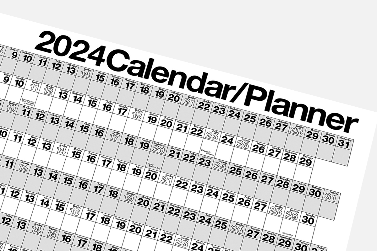 プランナーカレンダー2024画像