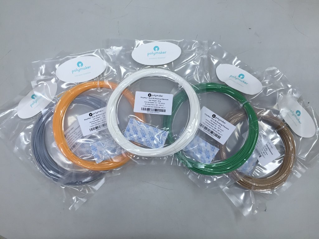 Polymaker 試作用各種フィラメントの画像