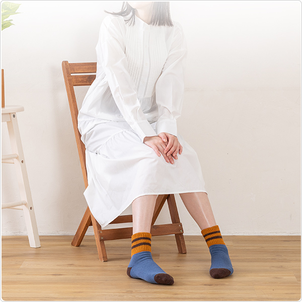 かかとツルツル靴下（つま先・かかと切り替え）の画像