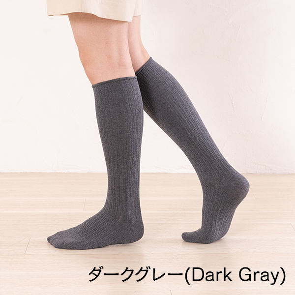 杢リブスリム 美脚着圧 ソックス（リブタイプ）の画像