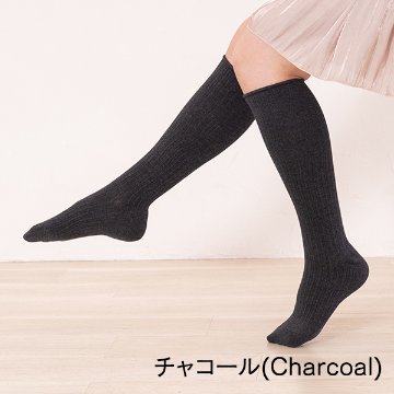 杢リブスリム 美脚着圧 ソックス（リブタイプ）の画像