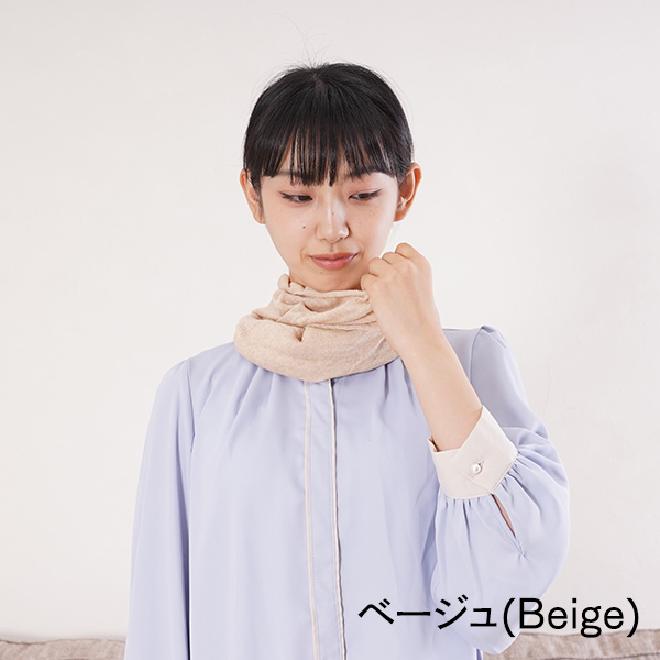 コットン薄手ネックカバー綿100%の画像