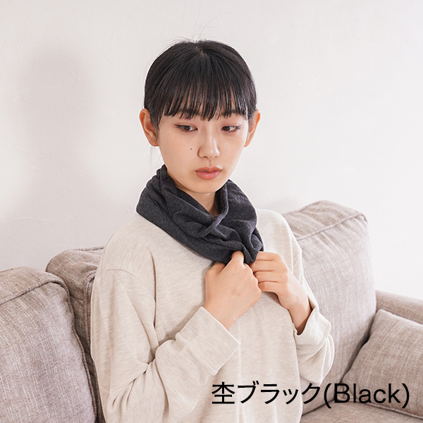 コットン薄手ネックカバー綿100%の画像