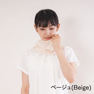 ふんわり 綿糸使用 夏用 ネックウォーマーの画像