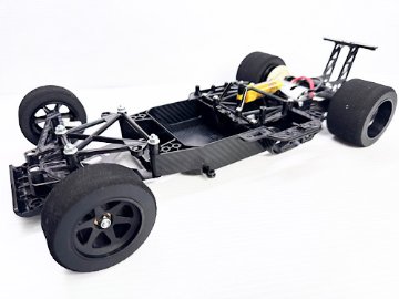 タミヤCカーシャーシ用カーボン柄デカールセット（送料込）の画像