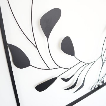 ウォールアートインテリア　アイアン壁飾り modern leafの画像