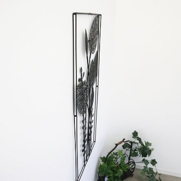 【北欧風】ウォールアートインテリア　アイアン壁飾り leaf2の画像