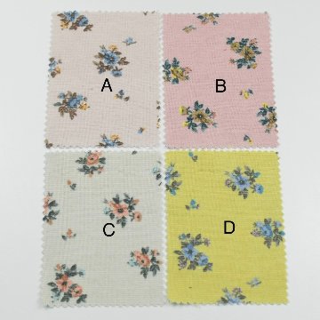 綿×レーヨン　花　A01024画像