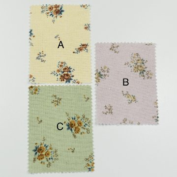 綿×レーヨン　花　A01027画像