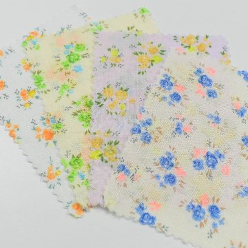 綿×レーヨン　花　A01037画像
