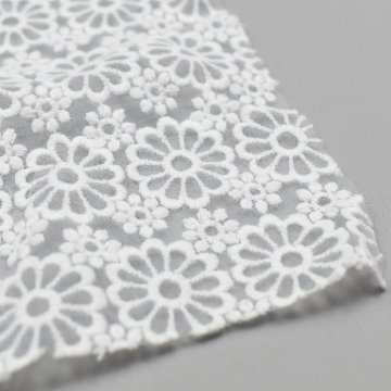 オーガンジー刺繍　花　A11801画像