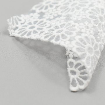 オーガンジー刺繍　花　A11801画像
