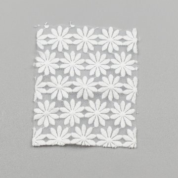 オーガンジー刺繍　花　A11802画像