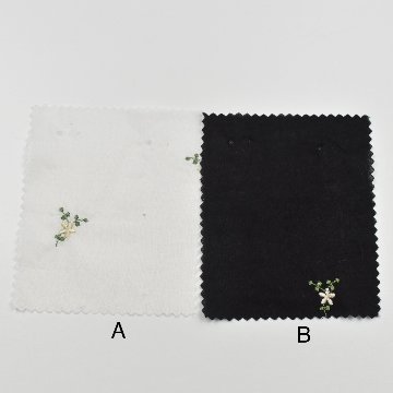 綿100％刺繍　花　A136018画像