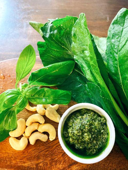 小松菜のジェノベーゼの画像