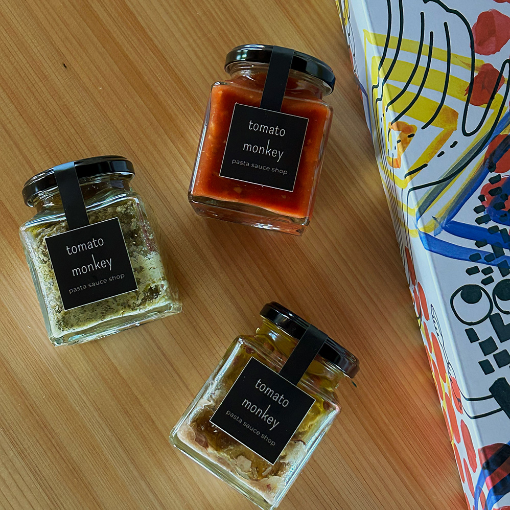 パスタソース瓶詰め 3点セット（送料込み・ギフトボックス梱包）の画像