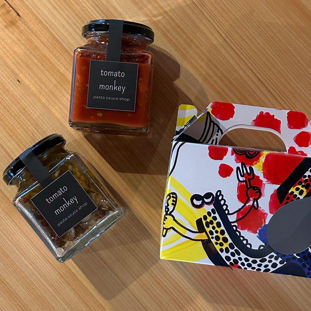 大和肉鶏とポルチーニのボロネーゼ＆完熟山椒とへしこのペペロンチーノ2点セット（送料込み・キャリーケース梱包）の画像