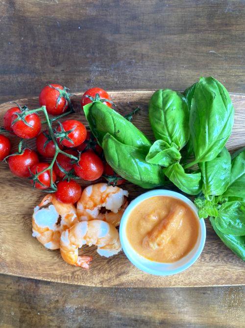 海老のトマトクリームの画像