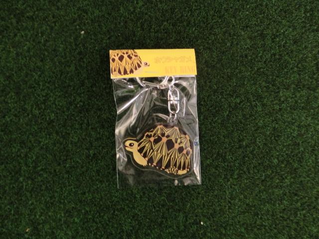 リクガメイラスト アクリルキーリング　ホウシャガメ　（DM便対応可）の画像