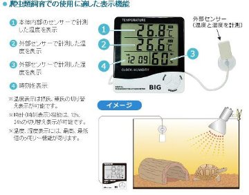 デジタル温湿度計ＢＩＧ画像