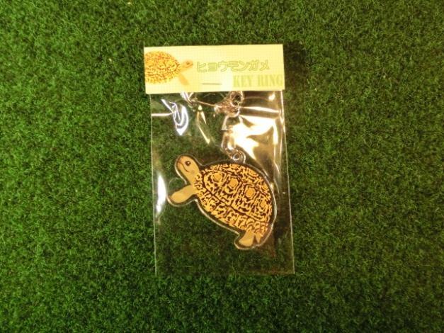 リクガメイラスト アクリルキーリング　ヒョウモンガメ横　（メール便対応）の画像