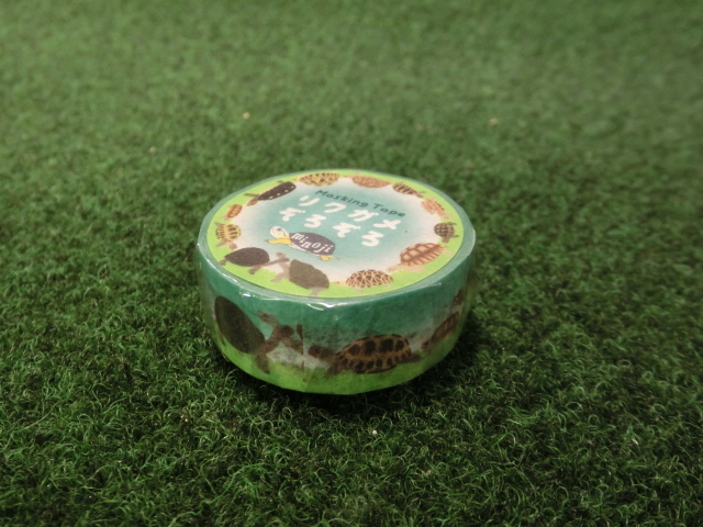 リクガメぞろぞろマスキングテープ(ネコポス便対応可）の画像