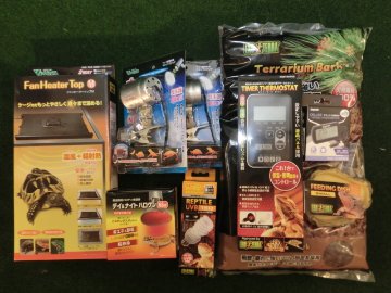 リクガメ飼育器材セット FanM300コンパクトタイプの画像
