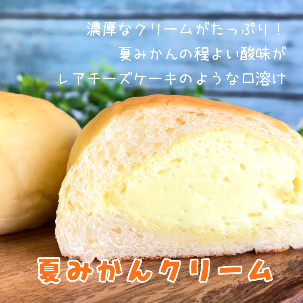 パンコッペ６個セット（夏みかん×３個・カスタード×３個入り）の画像