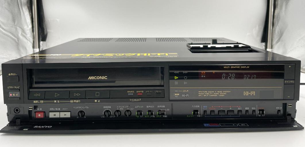 SANYO SVH-F20 Hifi MICONIC VHS ビデオデッキの画像