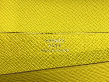 HERMES-エルメス 長財布　ベアンスフレ　ヴェルソ　マチ有り　ナタ／ライム／シルバー金具の画像