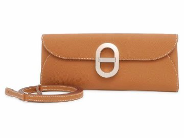 HERMES-エルメス 長財布 シェーヌダンクル トゥーゴー ゴールド／シルバー金具 ヴォーエの画像