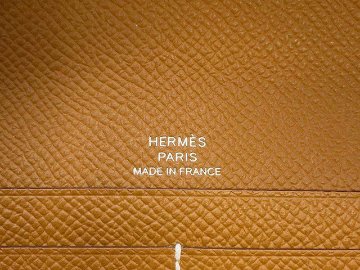 HERMES-エルメス 長財布 シェーヌダンクル トゥーゴー ゴールド／シルバー金具 ヴォーエの画像