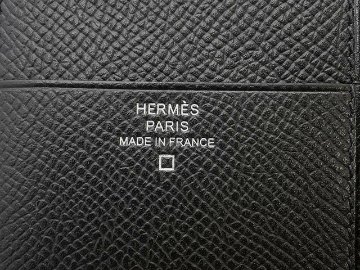 HERMES-エルメス 三つ折り財布 ベアン コンビネ タッチ ブラック／ヴォーエプソン／アリの画像