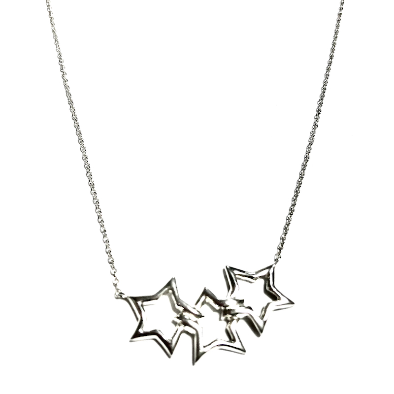 ティファニー トリプルスター ネックレス ペンダント　シルバーの画像