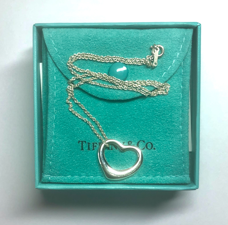 ティファニー オープンハート ネックレス・ペンダント 925シルバー 5gの画像