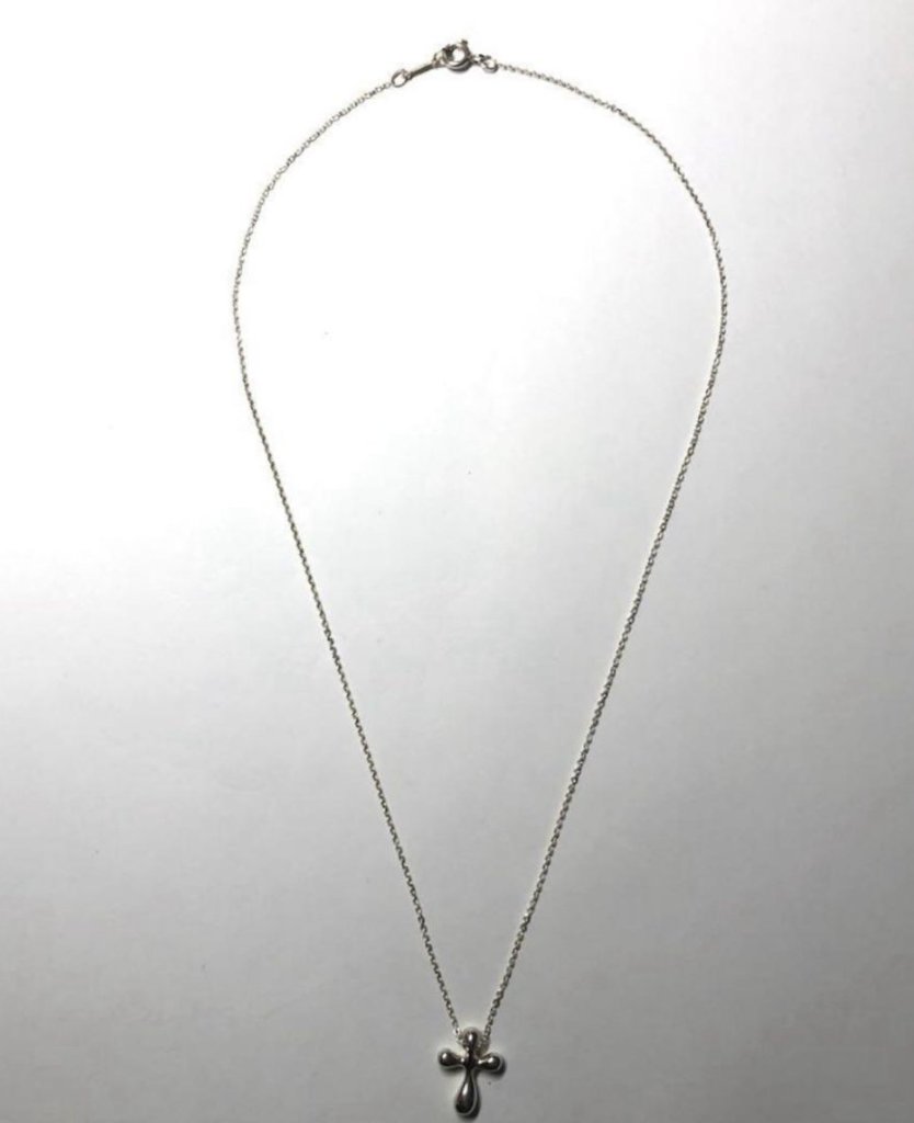 ティファニー クロス シルバーネックレス ヴィンテージの画像