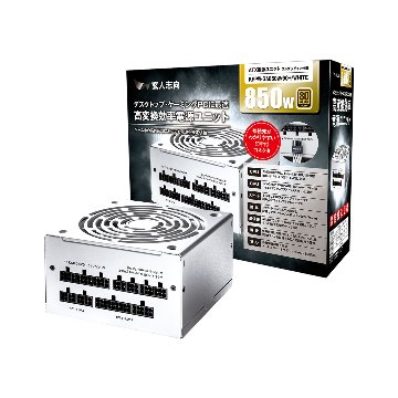玄人志向 KRPW-GA850W/90+/WHITEの画像