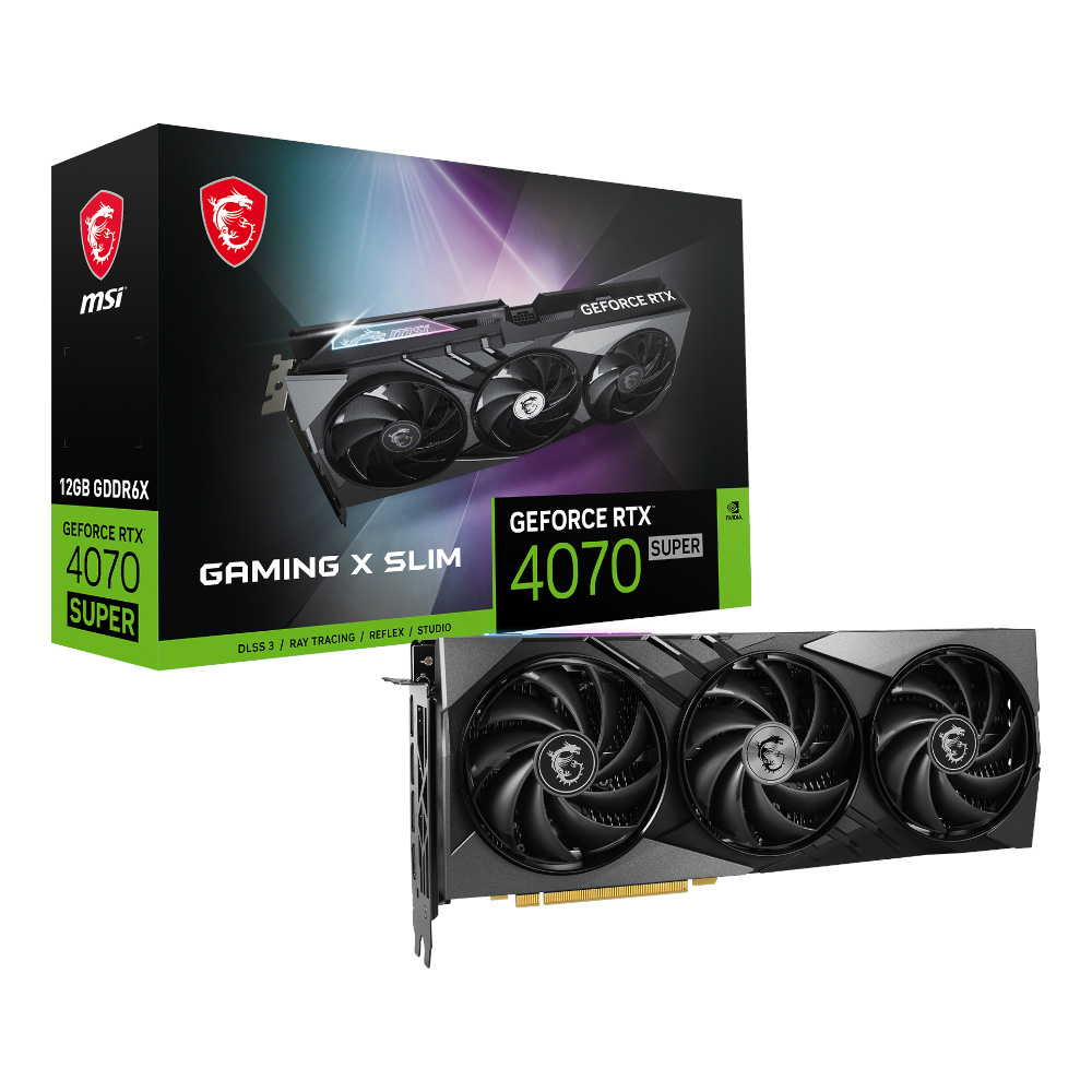 MSI GeForce RTX 4070 SUPER 12G GAMING X SLIMの画像