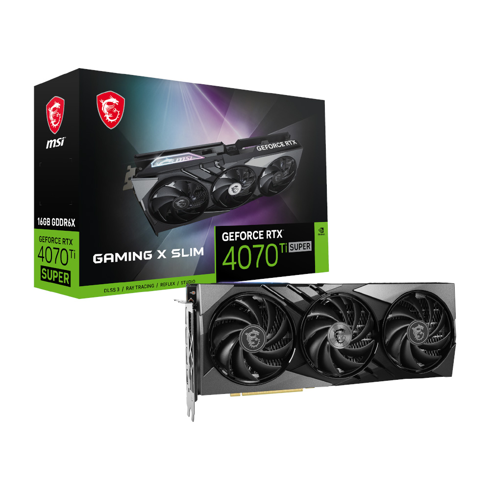 MSI GeForce RTX 4070Ti SUPER 16G GAMING X SLIMの画像