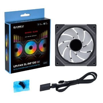 LIAN LI UNI FAN SL-INFINITY 140 REVERSE BLADE BK Single Packの画像