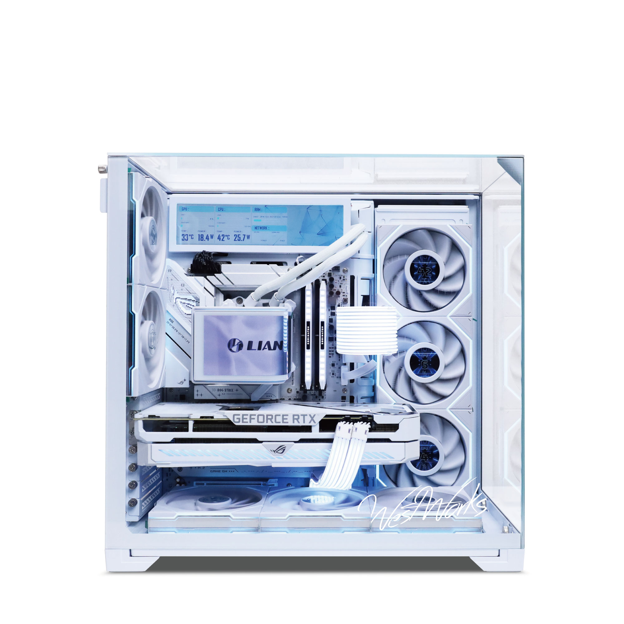 LIAN LI O11 Vision Compact  フルカスタマイズ / intel core ultra / DDR5の画像